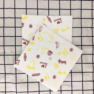 Wholesale Biodegradable Eco-Friendly Double Open Personalized Printing <b>Greaseproof</b> <b>Paper</b> Bag Wide Open Square Oil 17gsm - Product Image 6