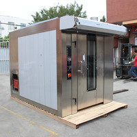 Boulangerie, Pain Français Toast Cookies Four Rotatif Électrique à Air Chaud Four Rotatif à Gaz 16 Plateaux/