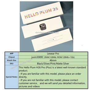 Garanzia di Autenticità Smartwatch H26pro+ Lewear Versione Pro Risposta Whatsapp H26pro Plus Hello Plum H26 Pro Serie 11 Smart Watch - Product Image 3