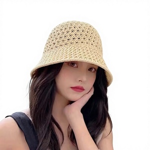 Cappello <span class=keywords><strong>da</strong></span> <span class=keywords><strong>Pescatore</strong></span> Estivo in Stile Coreano in Acrilico, Pieghevole, Traspirante, Anti-UV, Versatile per Donna - Product Image 1