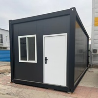 Maisons conteneurs pliantes personnalisables de 20 pieds, mini-maisons préfabriquées, maisons préfabriquées mobiles pour bureau, maison mobile économique