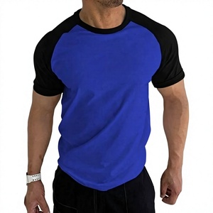 Premium Loose Fit Cotton <b>Polyester</b> Blend Raglan Sleeve <b>Men</b>’s Custom <b>T</b>-<b>Shirt</b> Casual O Neck Short Sleeve Breathable Soft Fabric - Product Image 2