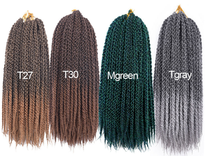 <span class=keywords><strong>Treccine</strong></span> Sintetiche in Fibra Resistente alle Alte Temperature 4x Twist Box Braids Facili da Indossare, <span class=keywords><strong>Extension</strong></span> per Capelli da 20 Pollici per Donne <span class=keywords><strong>Nere</strong></span> - Product Image 2