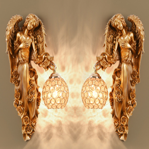 Pura Virgen María motivo de dibujos animados fondo de cabecera luces de pared decoración Ángel <span class=keywords><strong>Venus</strong></span> diosa Santa lámparas de pared - Product Image 4