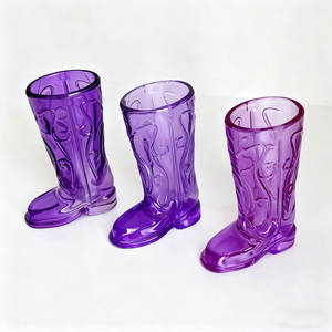 Stivali da Cowboy creativi divertenti personalizzati bicchierino di vetro da 25ml a forma di occhiali - Product Image 1