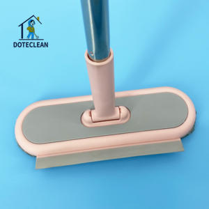 Poignée en acier inoxydable essuie-glace chiffon de nettoyage raclette avec lame en caoutchouc - Product Image 4