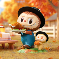 100% Authentique pour MART LABUBU'S MONSTERS Figurine de Thanksgiving en PVC Boîte Mystère à Collectionner pour Ornement d'Halloween pour Filles