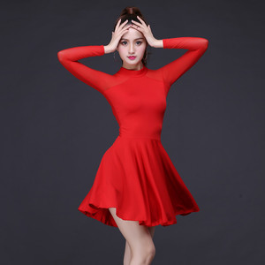 Women's Latin Salsa <strong>Ballroom</strong> <strong>Dance</strong> <strong>Dress</strong> Sexy Top and Side Split Fringe <strong>Dance</strong> Skirt - Product Image 5