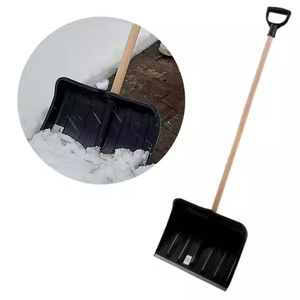 Équipement de pelle à neige en bois et aluminium D-Grip à grande tête pour le nettoyage et le déneigement des allées de voitures - Product Image 2