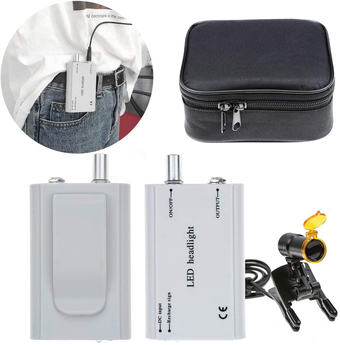 Медицинские расходные материалы стоматологические бинокулярная Лупа со светодиодной подсветкой Оптический фильтр фар