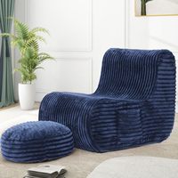 Loisirs modernes Grand canapé d'extérieur paresseux Compression Pouf Canapé Chaises Film Chaise Canapé Canapé