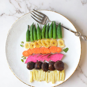 Sain mélangé fruits légumes croustillants frits non soufflés aliments séchés riches Nutrition goût salé Texture dure boîte <span class=keywords><strong>de</strong></span> collations décontractées - Product Image 2