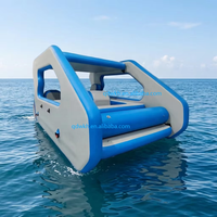Nouveau bateau-maison gonflable électrique multi-coques durable pour loisirs nautiques, personnalisable, pour 5 à 10 passagers, 4,5 m