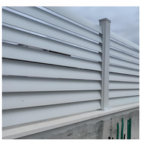 Panel de Ventilación Personalizado, Valla de Aluminio para Privacidad, Cercado de Patio con Modelado 3D