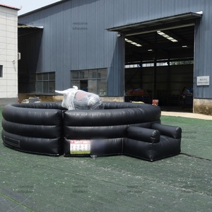 Loco paseo eléctrico Raging Bull inflable mecánico Bull Rodeo con ojos rojos y efecto humo - Product Image 3