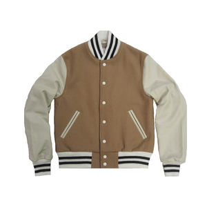 Veste universitaire en polyester à sublimation personnalisée, vente en gros, veste d'hiver, veste de baseball à fermeture éclair, veste bomber en polaire pour hommes - Product Image 3