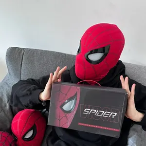 Masque électronique Spider-Man, masque de tête <span class=keywords><strong>Spiderman</strong></span>, masque de cosplay avec yeux mobiles, télécommande 1:1, jouets élastiques, cadeau pour adultes et enfants - Product Image 6