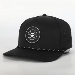 Gorras de Béisbol de 5 Paneles con Logotipo de Goma Totalmente Personalizado al por Mayor, Visera Perforada con Corte Láser, Cuerda, Unisex, Deportivas, Ajustables, <span class=keywords><strong>Gorra</strong></span> de Papá - Product Image 3