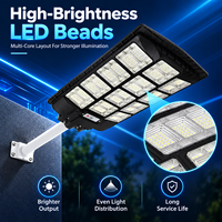 Lampes solaires extra-larges 500W 800W 1000W pour extérieur, étanches IP67, lampadaires solaires LED tout-en-un avec télécommande