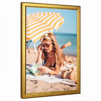 Cadre photo mural MOUDAMION en bois 12x18 orné, moderne, vertical, en plexiglas HD imprimé UV, 2 couleurs, 18x12 pouces