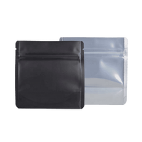 Logo de couleur personnalisé noir mat 1g/8oz 1/4oz sac zip-lock anti-odeur emballage en plastique sacs zip-lock en mylar