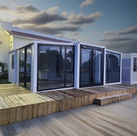 États-Unis 2 3 4 chambres à coucher 20 pieds 30 pieds 40 pieds Maisons modulaires mobiles Maison préfabriquée pliable en conteneur extensible en verre