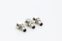 Connecteur droit métallique étanche M5 M8 M12 M16 M23 7/8 pour montage sur panneau, codes A B D, 3P 4P 5P 6P 8P
