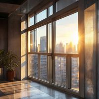 Fenêtre coulissante en aluminium de qualité industrielle avec système de roulement fluide, fenêtre coulissante pour immeuble de grande hauteur