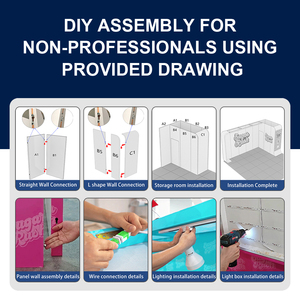 Unità Negozio Pop-<span class=keywords><strong>up</strong></span> Preassemblata per Uso Immediato in Esposizione al Dettaglio, Consegnata Pronta con Sistema Espositivo Completo - Product Image 4