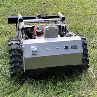 Robot Pemotong Rumput Otomatis dengan Kontrol GPS untuk Pemotongan di Lereng Taman, Perawatan Rumput Kelas Industri
