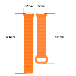 Eraysun สายนาฬิกาซิลิโคนแม่เหล็กสองสีสำหรับ Samsung Galaxy Fit 3สายนาฬิกาอัจฉริยะ - Product Image 2