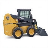 Chargeuse sur pneus compacte chinoise de 3 tonnes XC740K / XC7-SR07 avec moteur diesel, godet de 0,6 m³, 49,3/36,8 ch pour la construction agricole