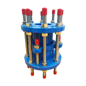 Desmontaje Universal Inserto de brida doble Hierro dúctil Igual NBR/SBR/EPDM/PERNOS Junta de tuercas para instalación de tuberías Superficie pintada - Product Image 1