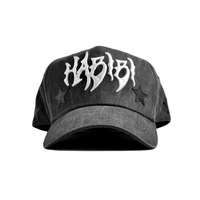 Gorra de béisbol personalizada de 5 paneles con visera curva de gamuza y logotipo bordado, diseño de estrella, del fabricante