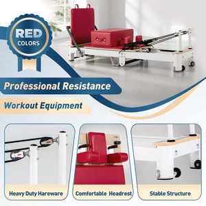 Máquina de Reformer Plegable y Portátil CZFITT con Barra de Pies Ajustable, de Aluminio Blanco, para Uso en Estudio - Product Image 6