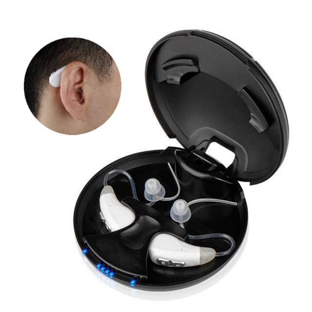 JINGHAO D59 OEM ODM Custom 16 Channels Mini Digital Hearing Aids BTE Rechargeable