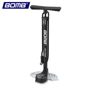 Pompe à vélo en acier de haute qualité et confortable, pompe à pied haute pression abordable pour la maison, base en métal - Product Image 1