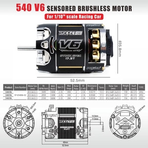 Moteur Brushless Surpass Hobby STOCK SPEC 13.5T 17.5T 21.5T 540 V6 pour voiture de course <span class=keywords><strong>1</strong></span>/<span class=keywords><strong>10</strong></span> Kyosho <span class=keywords><strong>Tamiya</strong></span>, <span class=keywords><strong>buggy</strong></span> et touring sur route - Product Image 6
