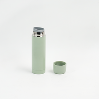 Bouteille isotherme, thermos miniature en acier inoxydable, tasse isotherme 120 ml, gourde isotherme de poche avec couvercle