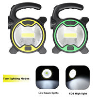 Lampu Sorot Portabel Baterai AA Harga Murah 1W LED dan 3W COB Mini Lampu Pegangan Kuat untuk Berkemah