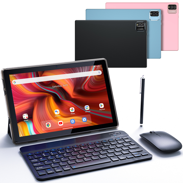 Global Custom OEM Android Tablet 10.1 Inch 8+128GB WIFI 5g Low Price Business Tablet With Keyboard