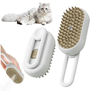 3 in 1 Portable Electric Spray Steam Cat Hair Brush Pet Supplier's Dog and Cat Dematting <b>Tool</b> for Grooming Clean Comb for Cats - Product Image 1