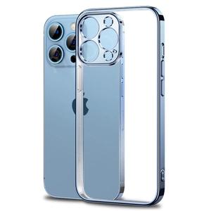 Thẳng Cạnh Mạ Rõ Ràng Trường Hợp Điện Thoại Cho <span class=keywords><strong>iPhone</strong></span> 15 14 13 12 11 Pro Max X XR XS <span class=keywords><strong>6</strong></span> 7 8 Cộng Với Mềm Silicone Trong Suốt Bìa - Product Image 6