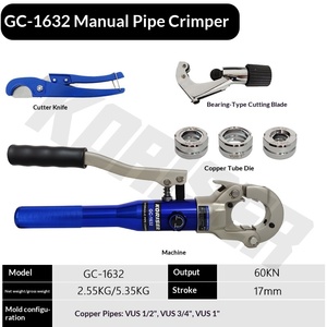 <span class=keywords><strong>Pince</strong></span> à <span class=keywords><strong>sertir</strong></span> manuelle en acier inoxydable GC-1632 <span class=keywords><strong>pour</strong></span> tuyaux en aluminium-plastique, en acier inoxydable à paroi mince et en <span class=keywords><strong>cuivre</strong></span> - Product Image 6
