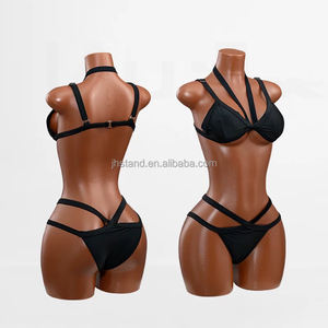 하프 바디 란제리 여성 마네킹 섹시한 BBL 매력적인 마네킹 플라스틱 여성 상체 큰 흉상 미국 마네킹 - Product Image 2