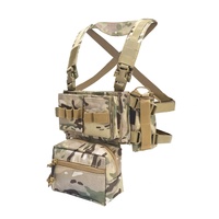 Gilet tactique avec porte-chargeurs en nylon pour l'entraînement et le combat en extérieur, étui camouflage pour le rangement des munitions