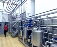 Ligne de transformation du lait pasteurisé professionnelle 500-20000L/H
