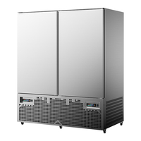 -45 ℃   Congélateur à air pulsé commercial à double porte, congélateur à choc avec compresseur Secop certifié CE pour restaurant, ferme, viande, fruits de mer