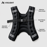 Gilet lesté de course, sacs de sable en fer, bandes réfléchissantes, équipement d'entraînement sportif cardio unisexe pour hommes et femmes, aérobique, durable, vente en gros