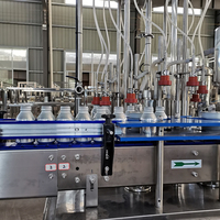 Machine de remplissage d'alcool pour la production de vodka, whisky, vin mousseux, liqueur, équipement de mise en bouteille, ligne de production avec bouteille en verre